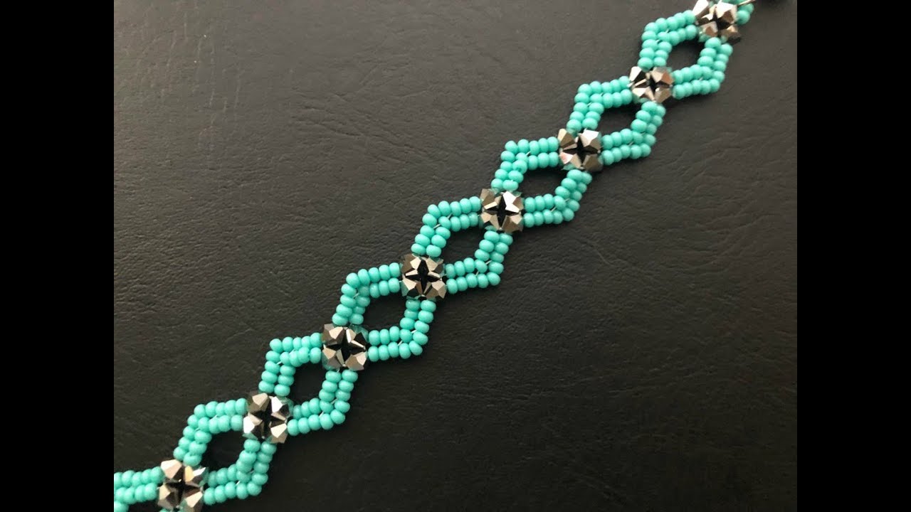Diamond ♦️ DIY beaded Bracelet ( ONE NEEDLE METHOD) .How to make Beaded Bracelet 💞