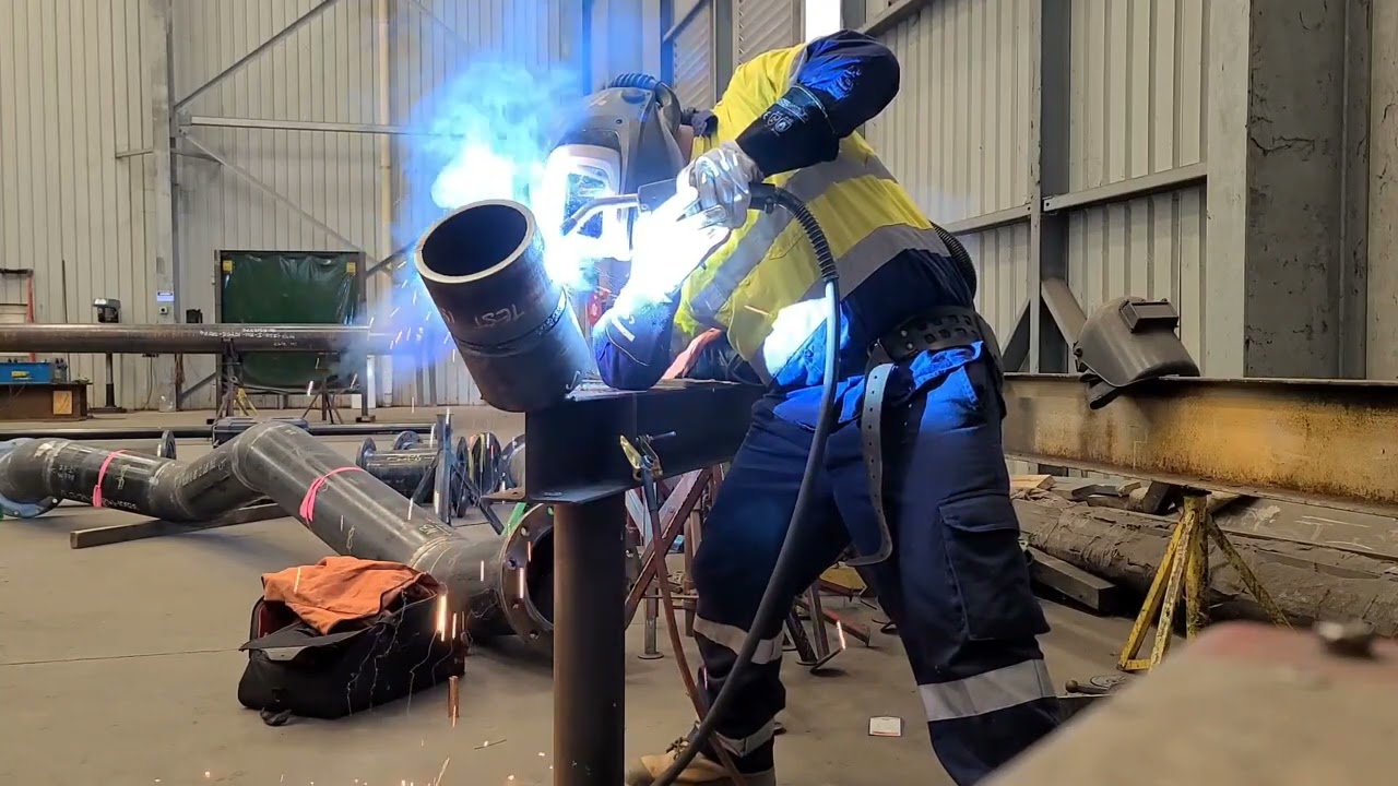 6G pipe weldtest for new company #welder #welding #weldinghelmet #weldingtechnique