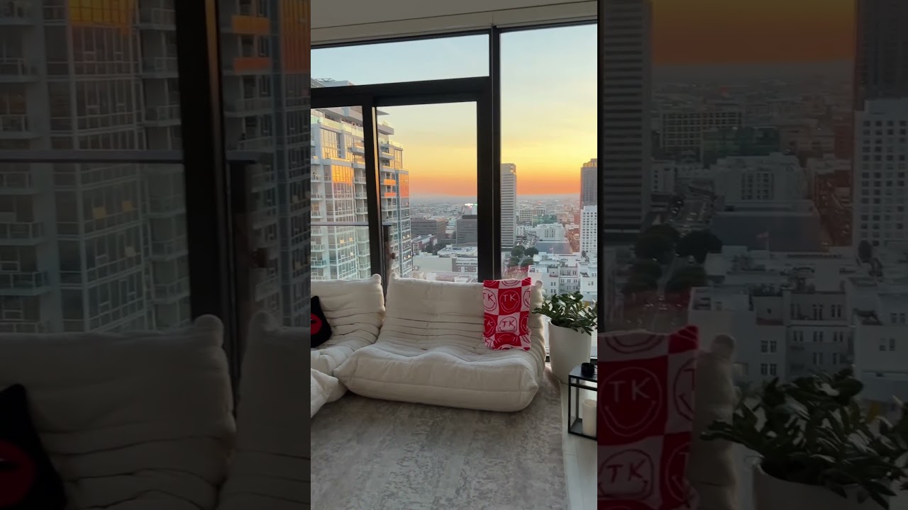 DOWNTOWN LA APARTMENT TOUR! #shorts #apartment #apartmenttour #losangeles #interiordesign #homedecor