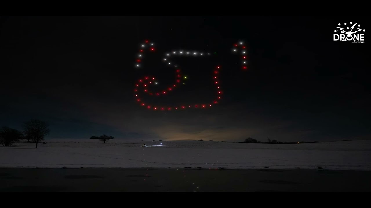 DroneSwarm Christmas 80 drones