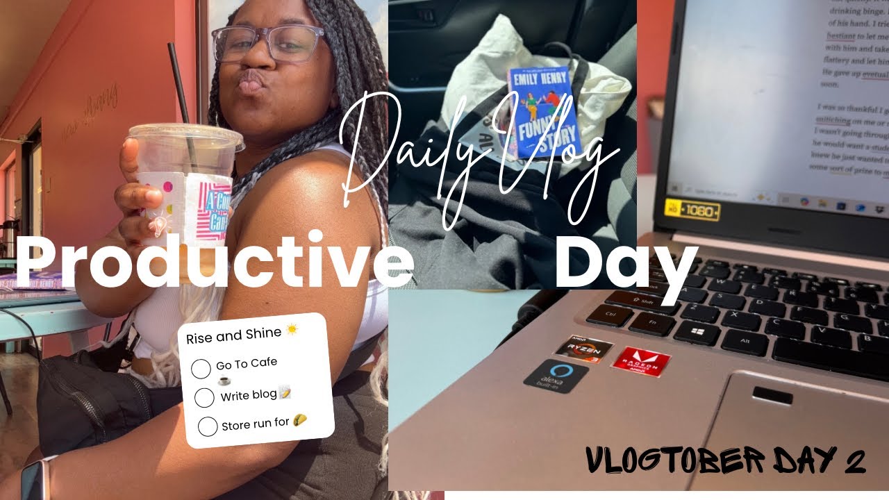 VLOGTOBER day 2| I got scammed AGAIN! Coffee shop=productive|🌮 taco night
