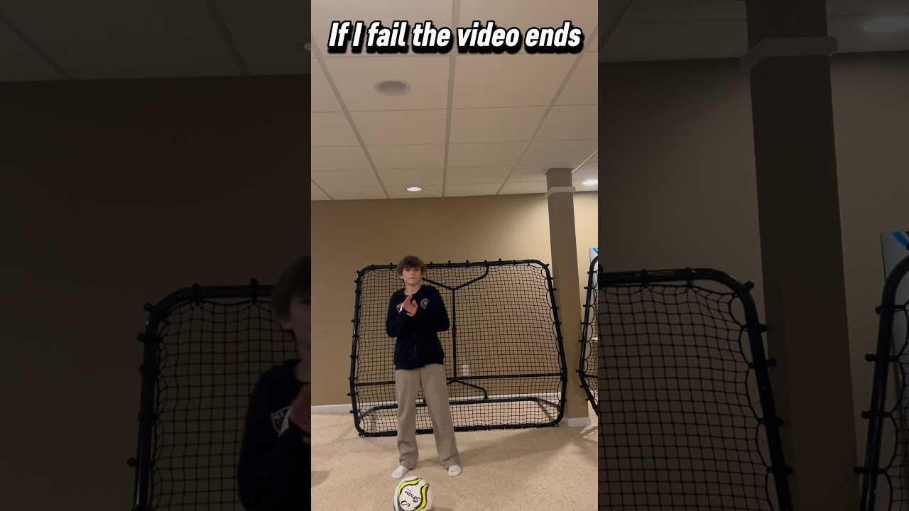 If I fail the video ends⚽️ (soccer challenge) 