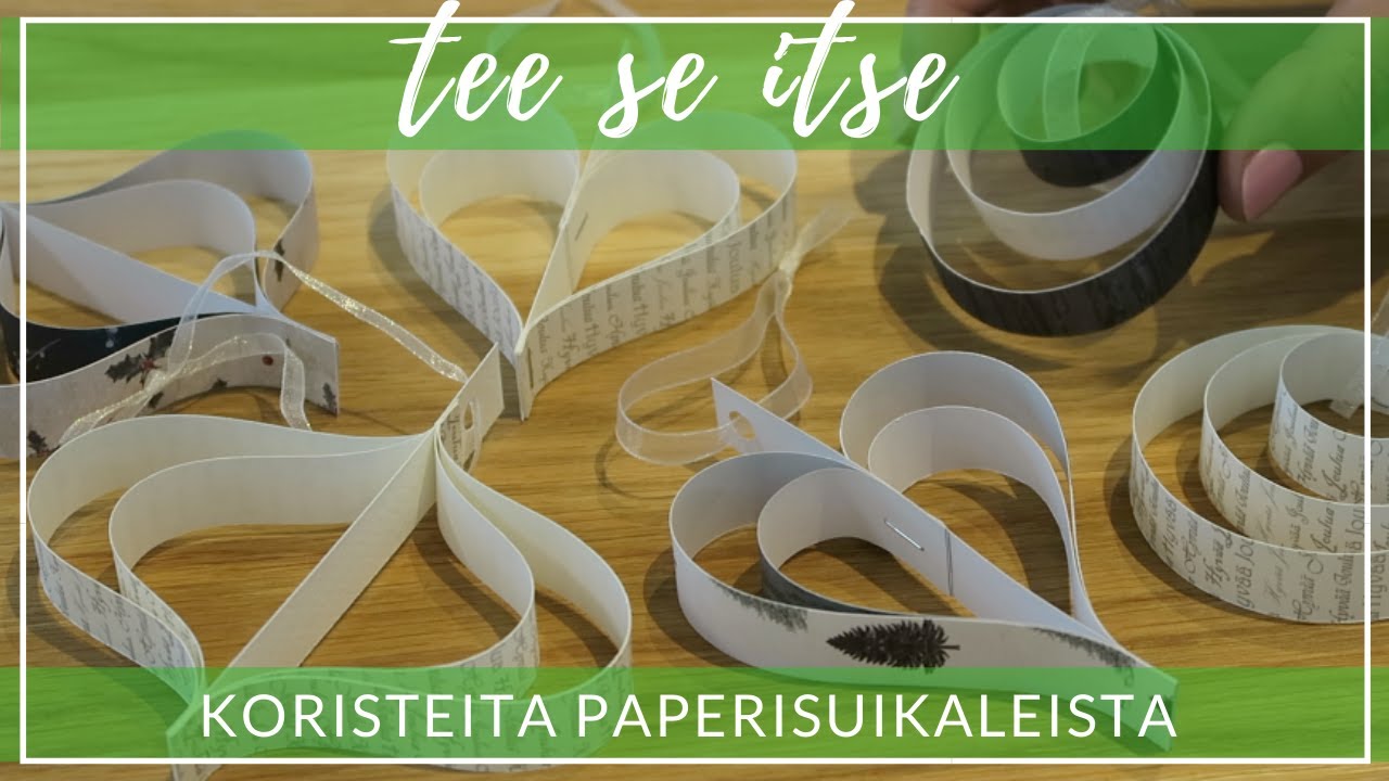 Koristeita paperisuikaleista | DIY