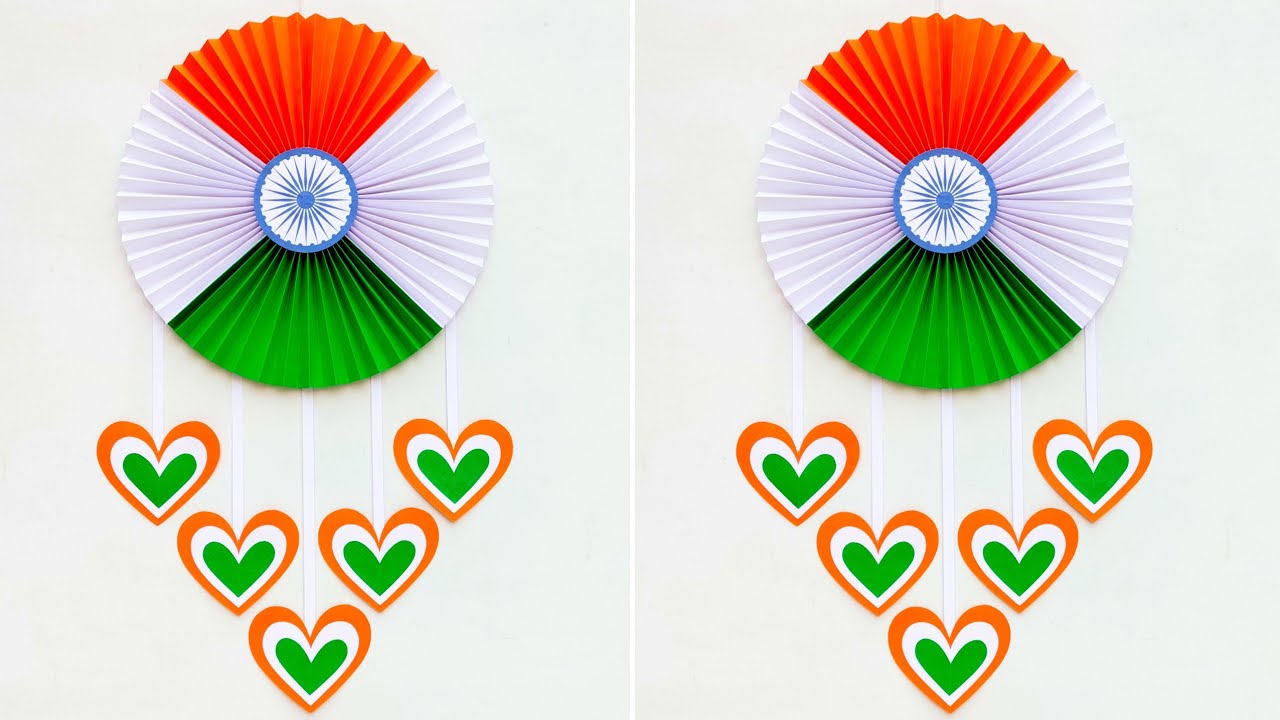 Republic Day Wallhanging Craft || Tricolor wall decoration ideas || 26th January special craft