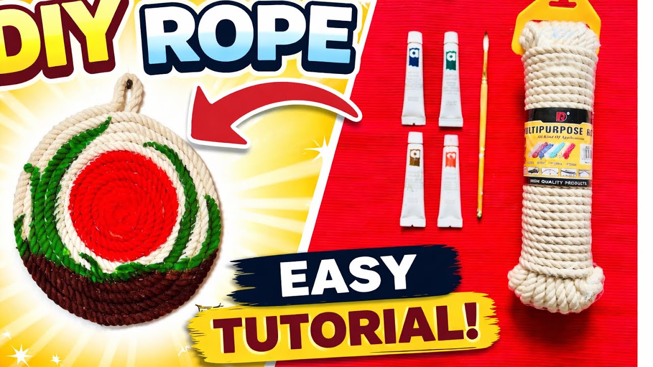 От веревки до настенного декора | Простой декор для дома своими руками