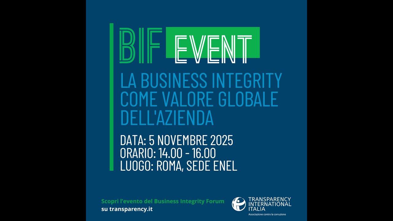 #BIFevent | La #businessintegrity come valore globale dell'azienda