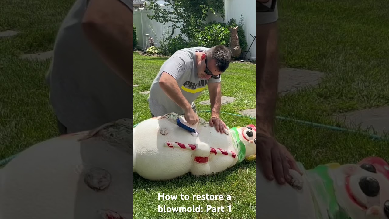 How to restore a Christmas Blow Mold: Part 1