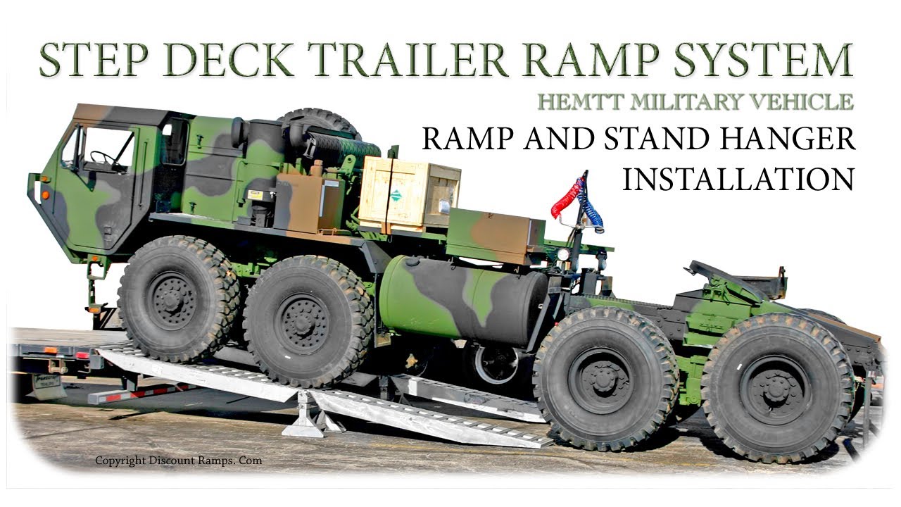 Step Deck Trailer Ramp System - Ramp and Stand Hanger Installation