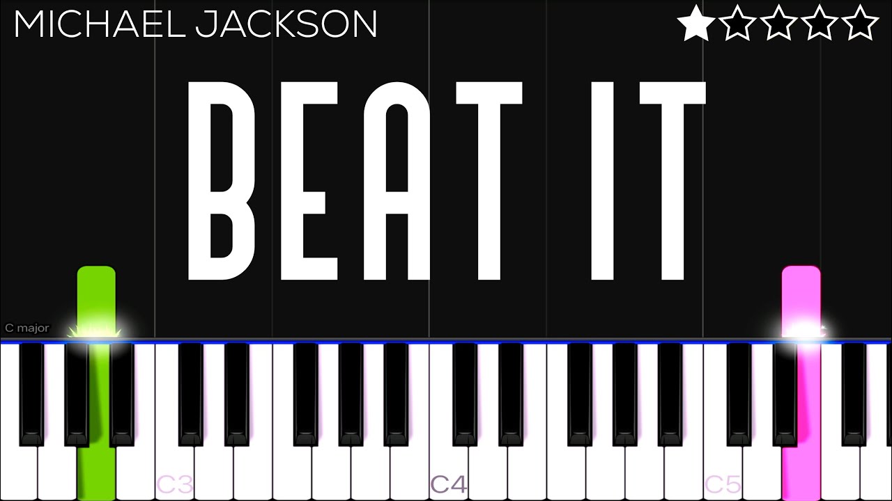Michael Jackson - Beat It | EASY Piano Tutorial