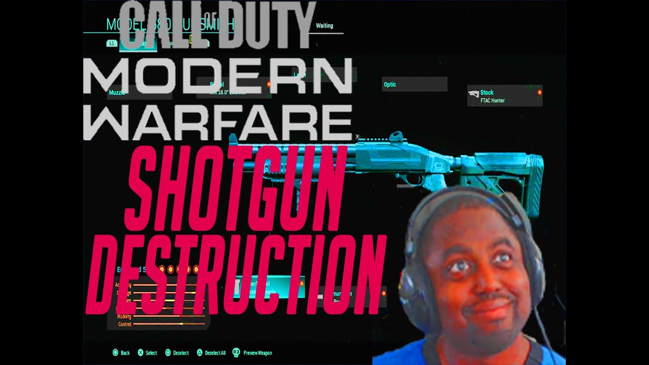 Call of Duty: Modern Warfare Multiplayer Destruction Model 680 Shotgun Gameplay!