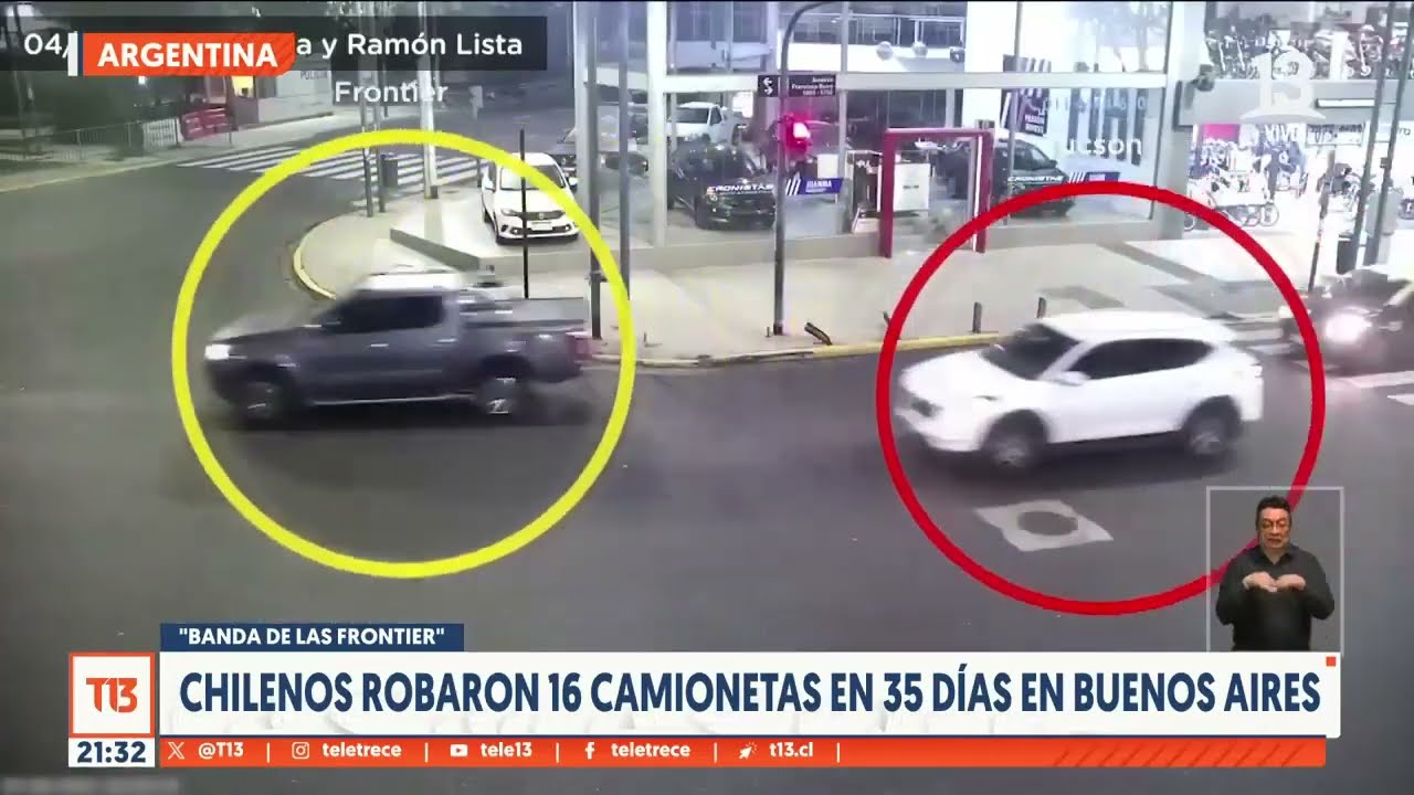 Chilenos robaron 16 camionetas en 35 días en Argentina