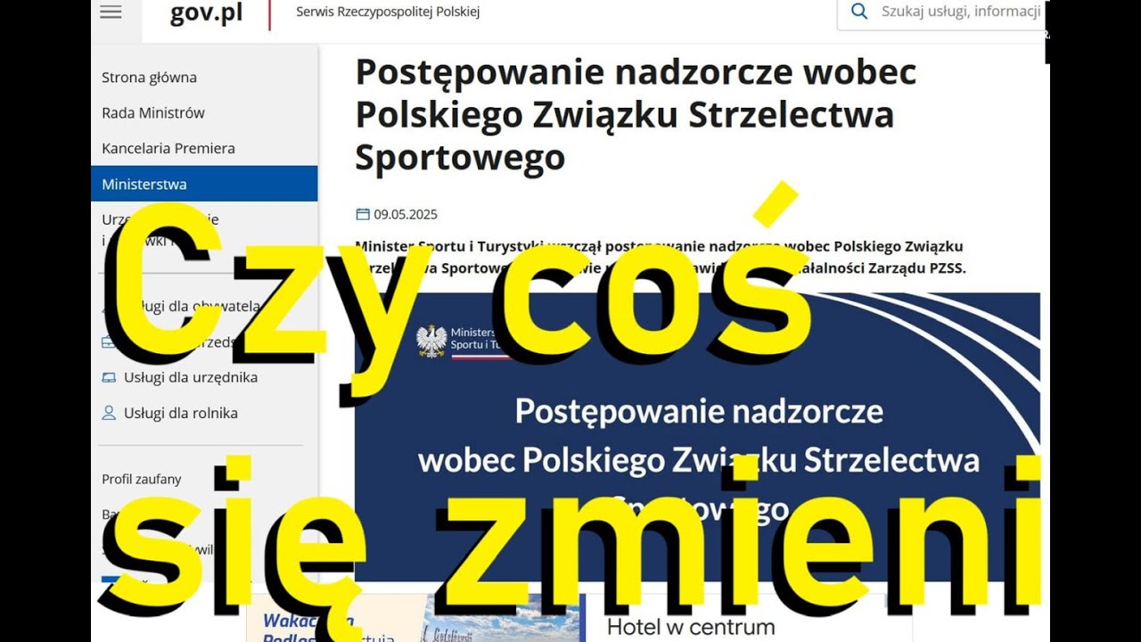 Postępowanie nadzorcze Ministerstwa Sportu wobec PZSS