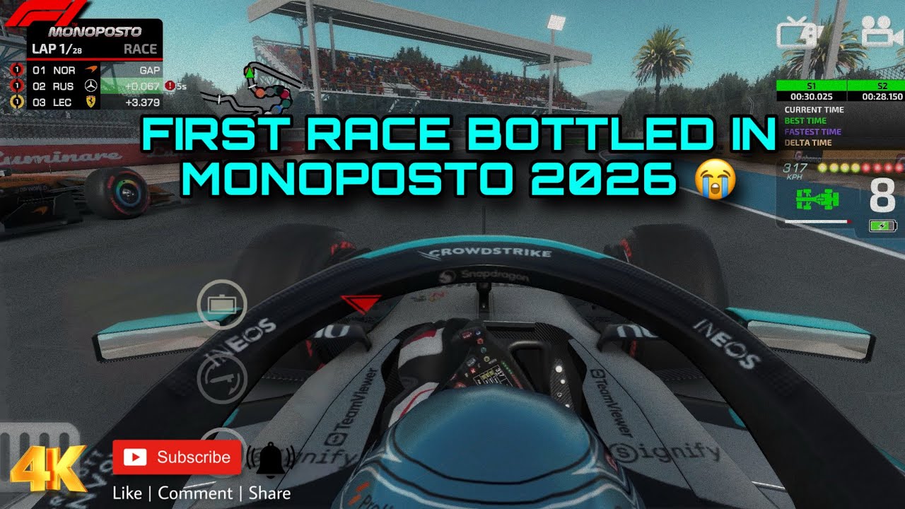 This could have been my first race win in MONOPOSTO 2026 😭 #formula1 #trending #viral #gaming #race 