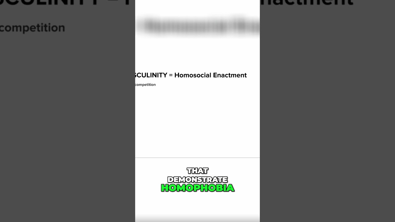 Unpacking Masculinity: The Hidden Costs of Homosocial Behavior