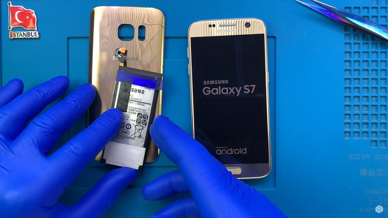 Замена батареи и задней крышки Samsung Galaxy S7