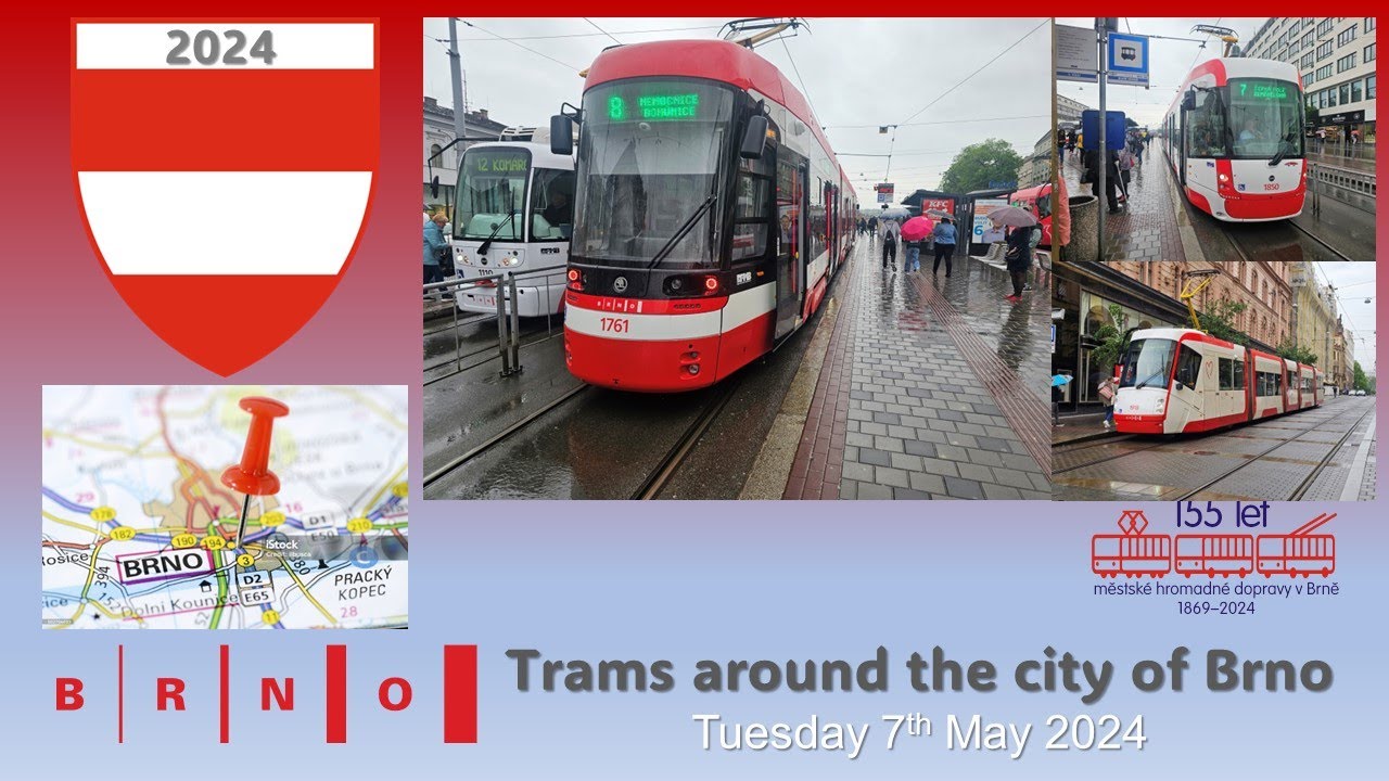 Brno, Czechia: Out and about in Brno on Tuesday 7th May 2024