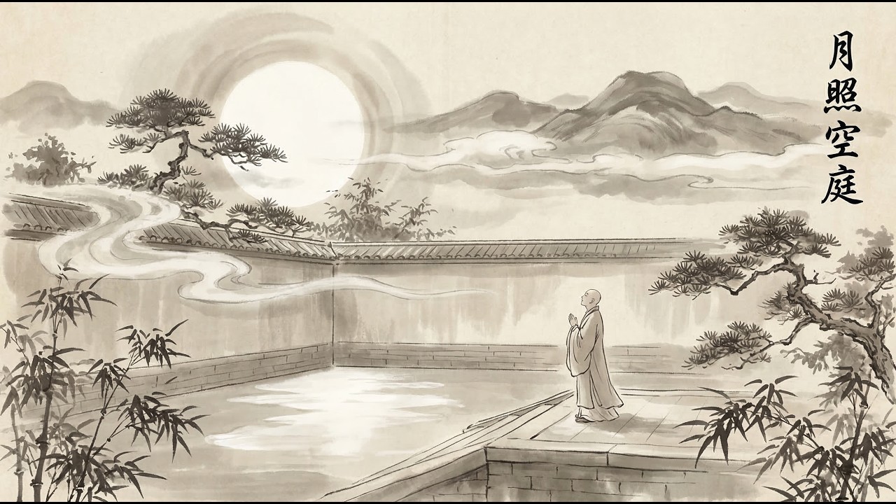 冥想療癒中國風音樂《月照空庭》(Moon Over Empty Courtyard)｜2小時禪意音樂｜無鼓點｜古箏・簫(Guzheng & Dizi)｜Chinese Zen Music
