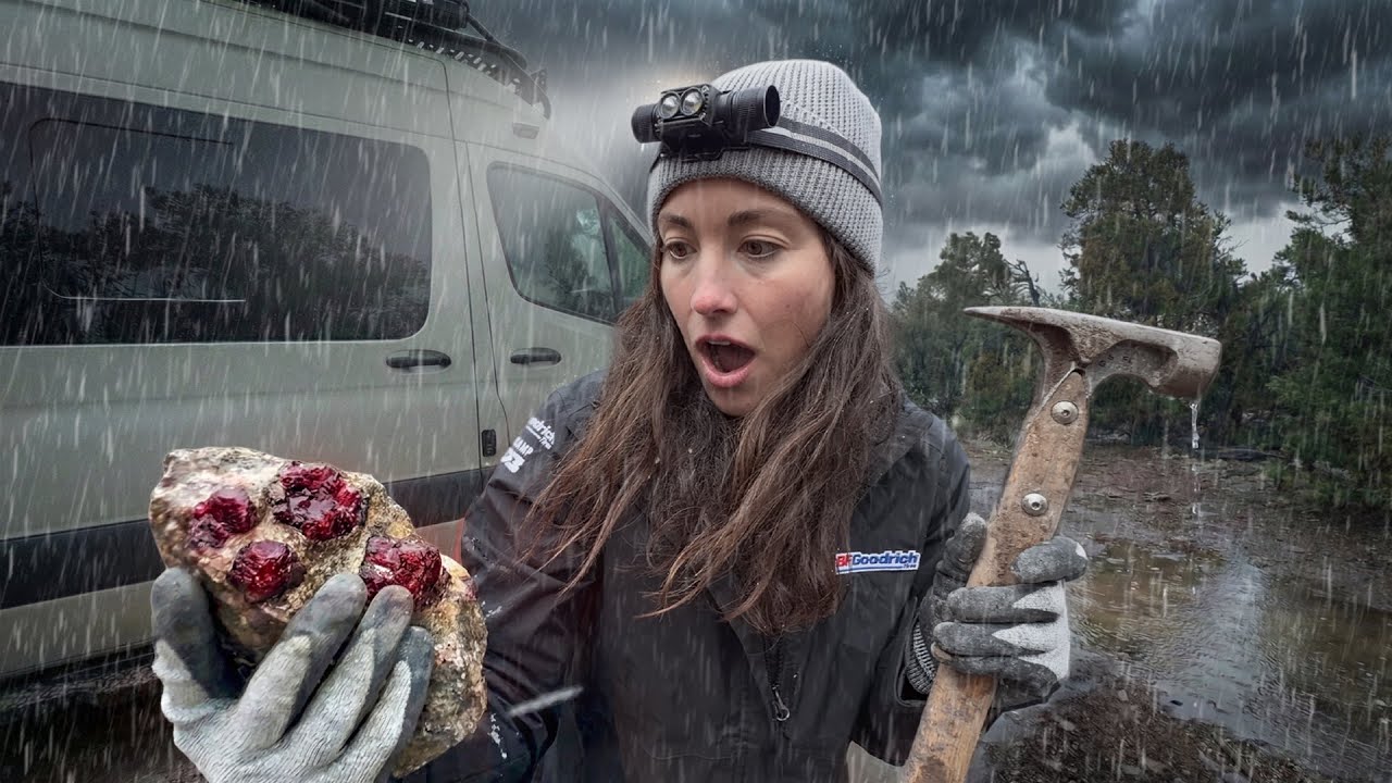 Van Life during STORM leads to a MASSIVE FIND!