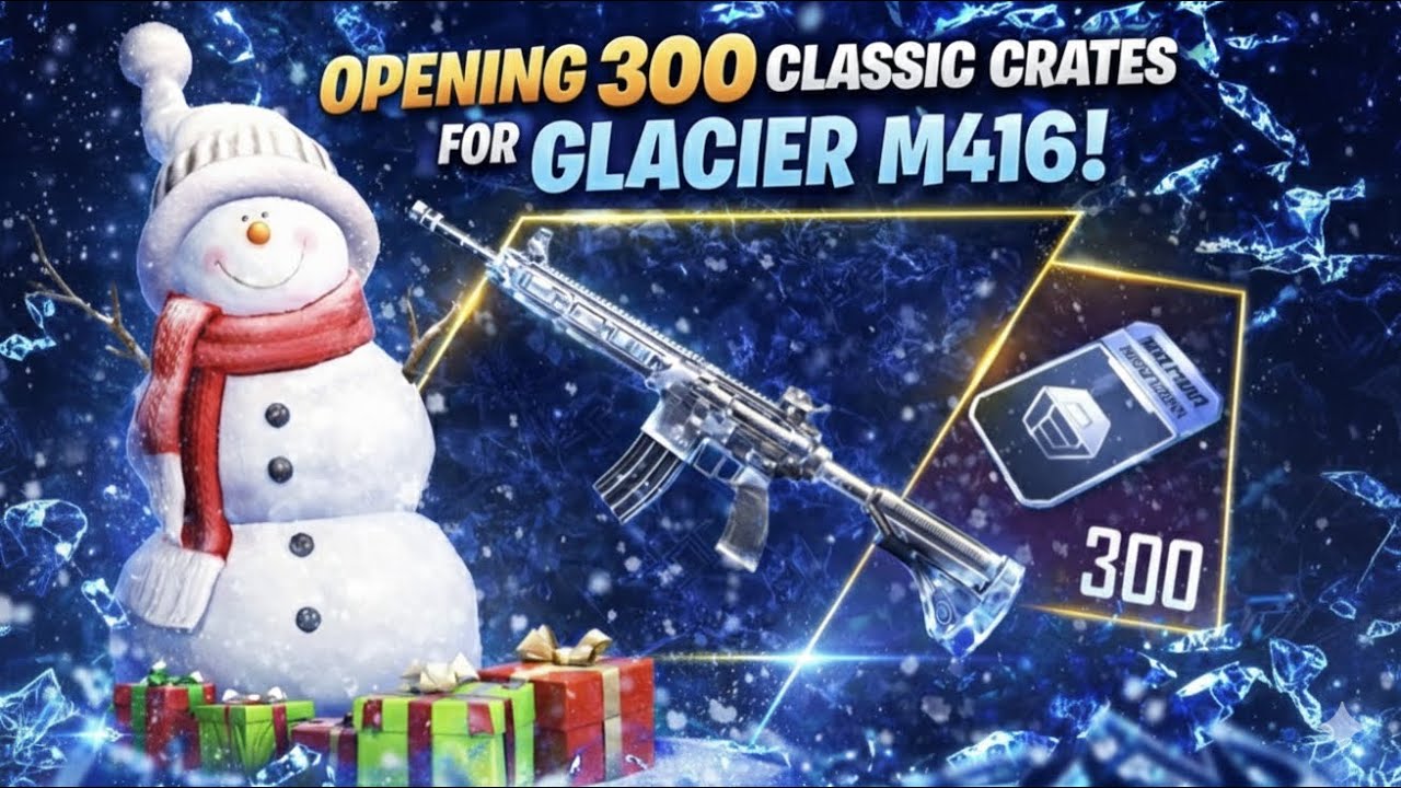 Opening 300 Classic Crates for Glacier M416🥶