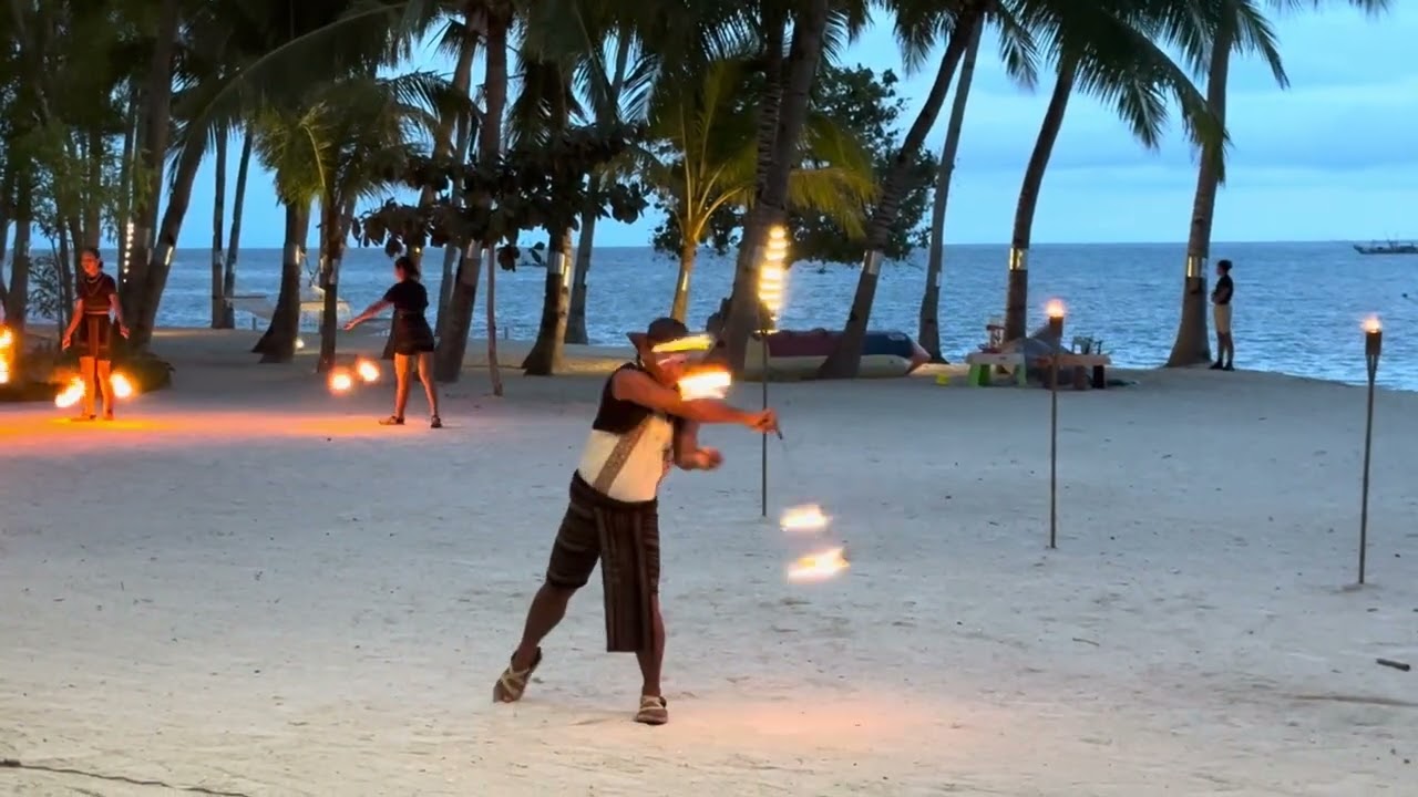 Fire dance, Panglao, Bohol @ southpalmsresortandspa