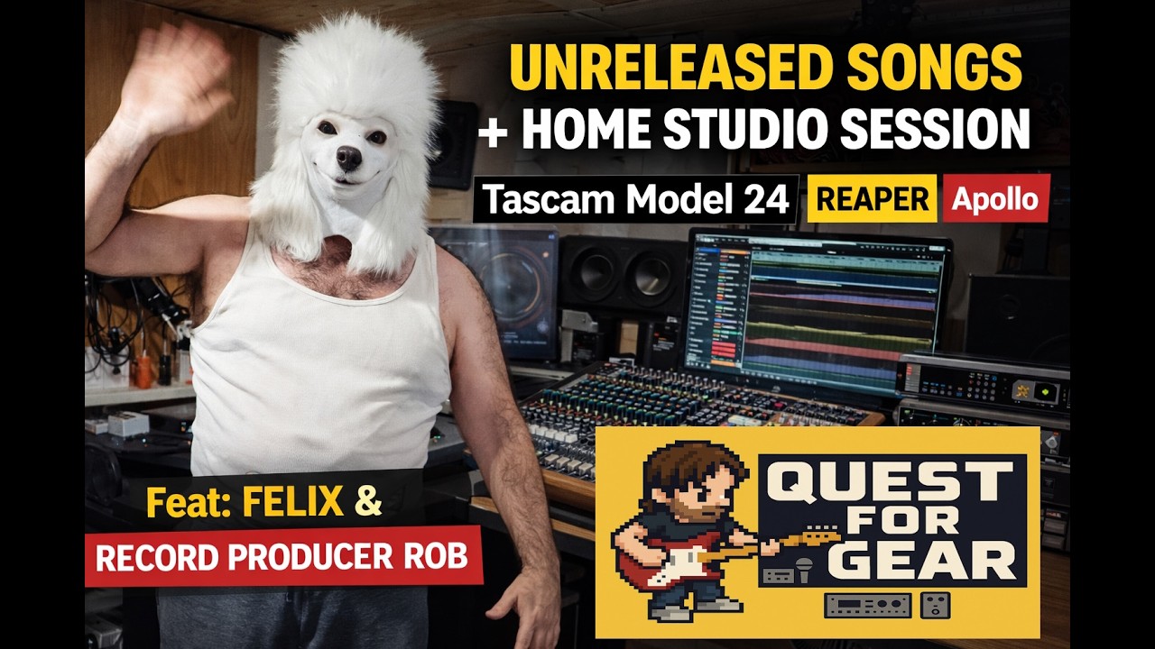 👉 Album Tracks Played LIVE — Tascam Model 24 + Reaper + Apollo Workflow