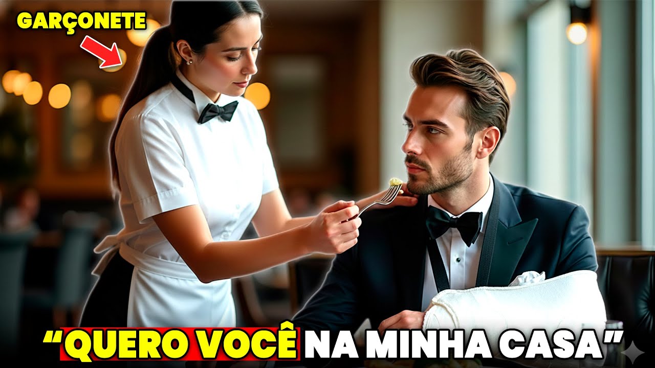 MILIONÁRIO PEDIU AJUDA E TODOS IGNORARAM; Então a GARÇONETE HUMILDE o ajudou sem saber QUEM ELE ERA