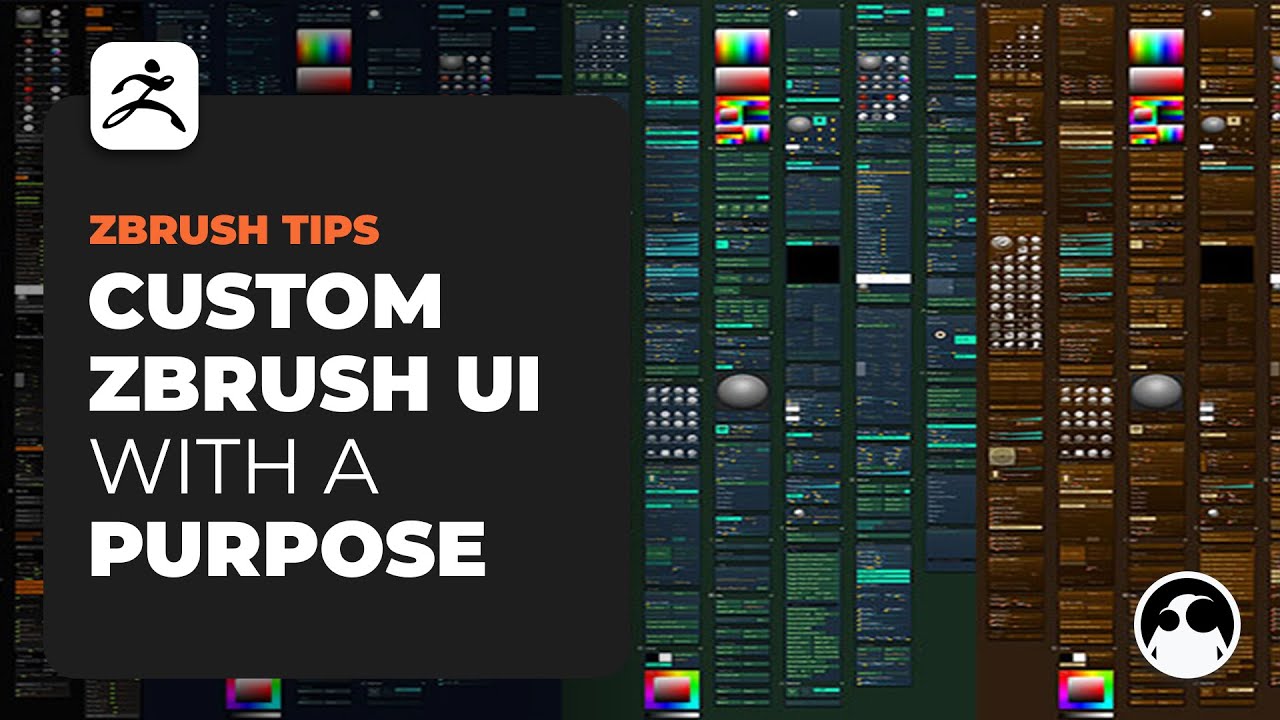 Создание пользовательского интерфейса ZBrush, который работает