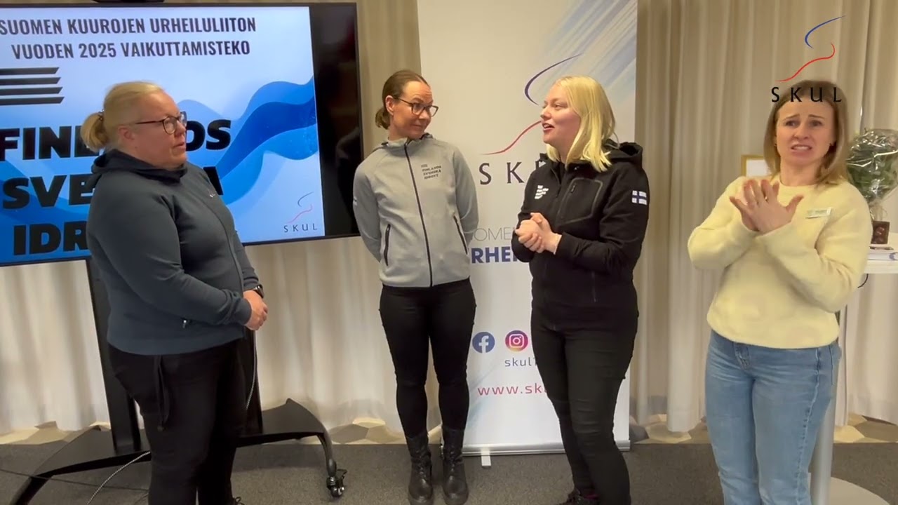 Finlands Dövas Idrottsförbunds pris för Årets påverkansgärning– intervju med Finlands Svenska Idrott
