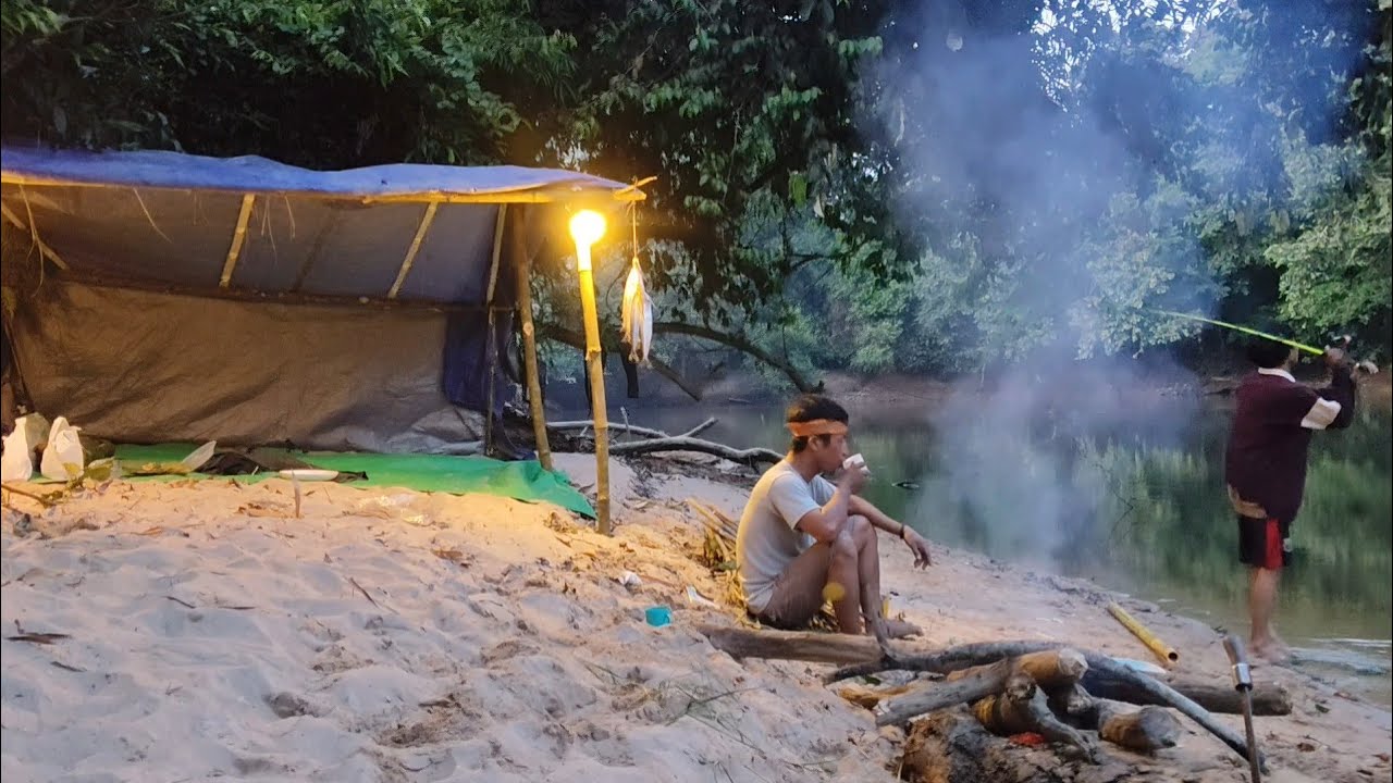 2 HARI CEO CAMPING FISHING  BERBURU IKAN DI SUNGAI KALIMANTAN 