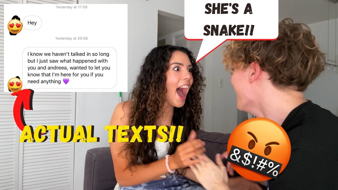 My EX Texted Me Prank On GIRLFRIEND! *she went CRAZY* | Andrea & Lewis