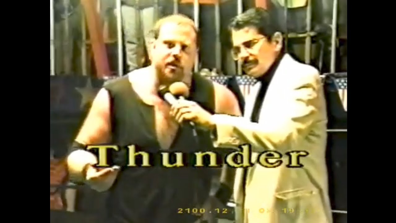 Chris Thunder Anderson - R.I.P-⚡ interview 🎙️ 1-19-2001 American pro wrestling TV tapping 