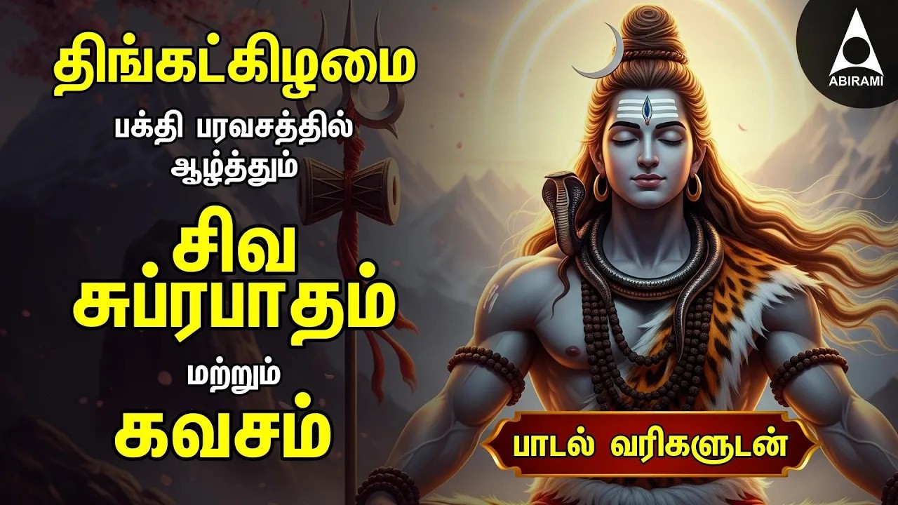 Monday Most Powerful Siva Kavasam And Siva Suprabatham | Tamil Lyrical Video