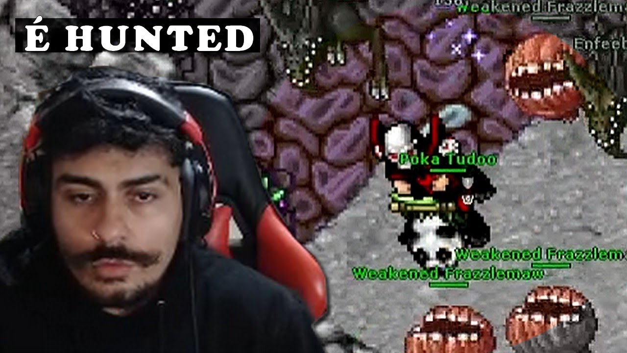 Fui Buscar um HUNTED ca&ccedil;ando no TIBIA | bigodezerah highlights #32