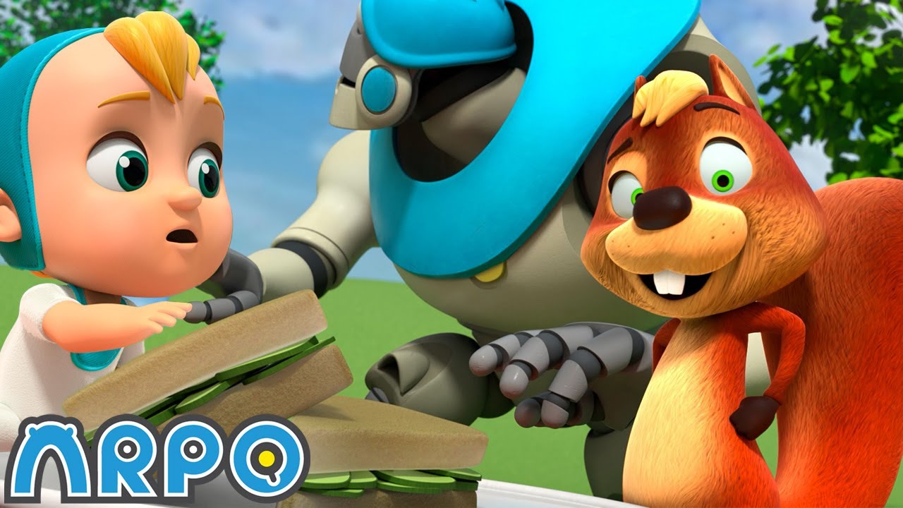 ¡Devuélveme mi comida! 🥪 | 🤖 El Robot ARPO y el bebé 👶 Caricaturas y dibujos animados para niños