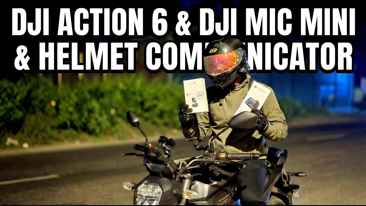 Vlogging with the Dji osmo Action 6 & recording with Helmet communicator