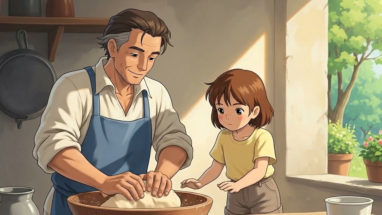 Making Traditional Pizza in a Small Italian Town - Ghibli World Style