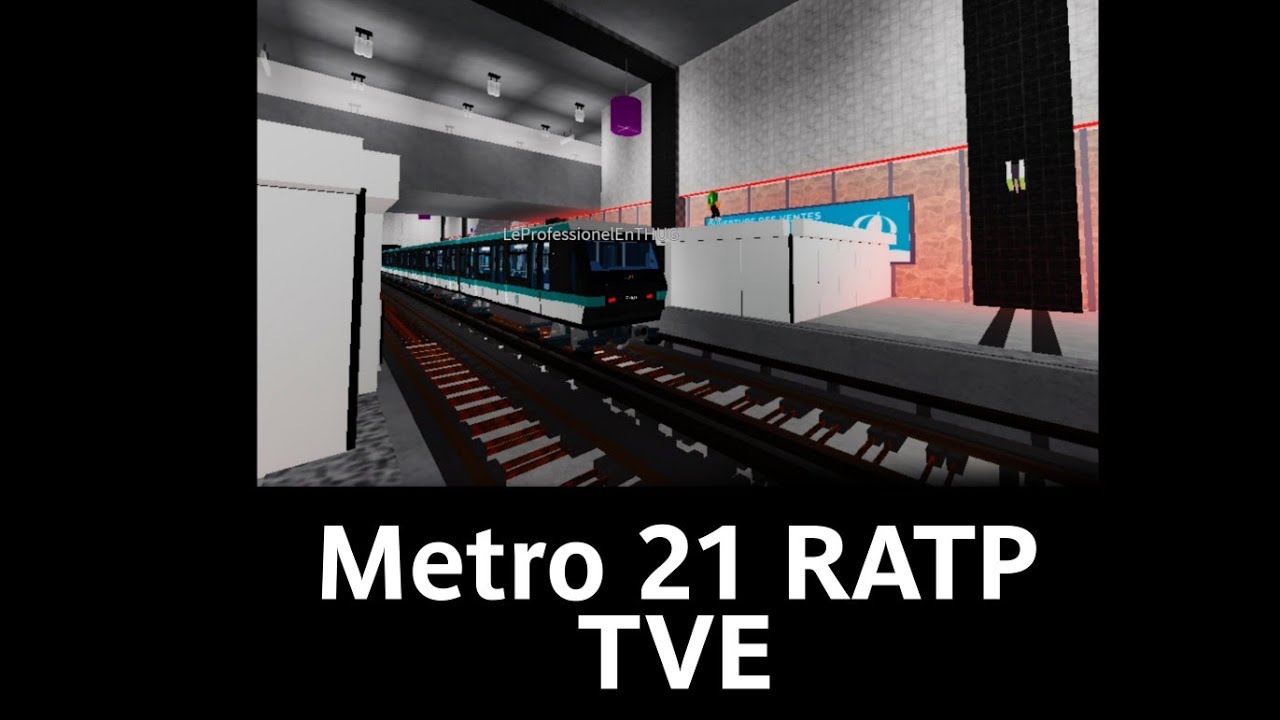 [Roblox] Soirée dans le métro 21 de la RATP TVE.