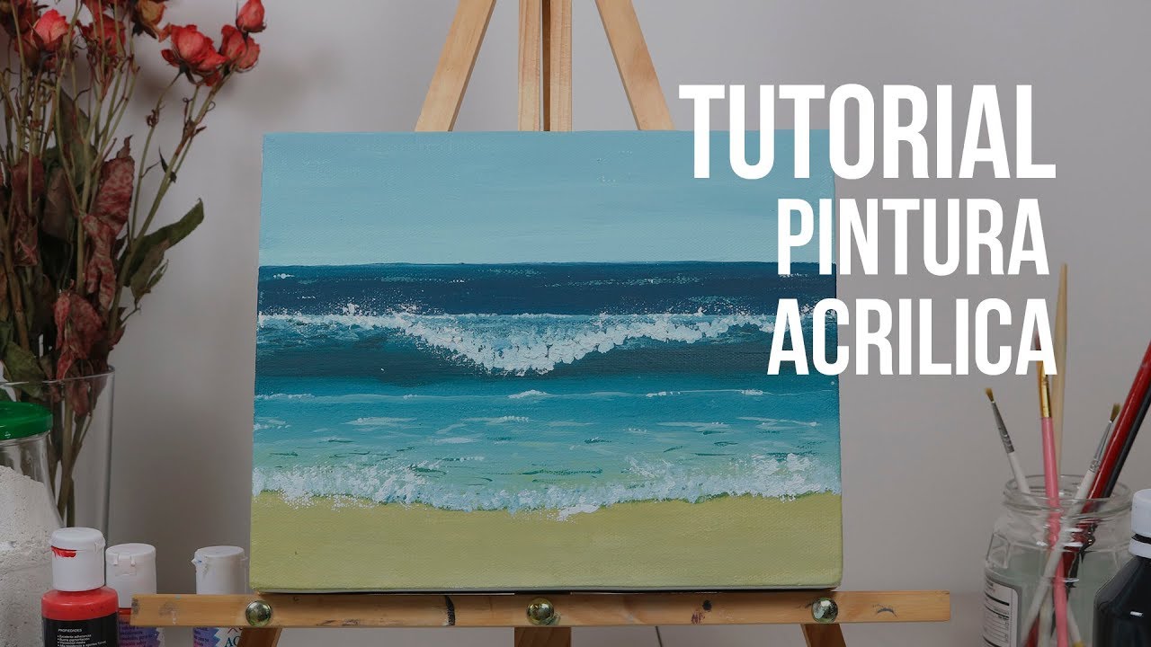Como pintar el mar con acr&iacute;lico