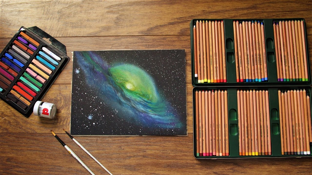 How To Draw A Galaxy | Pastel Tutorial