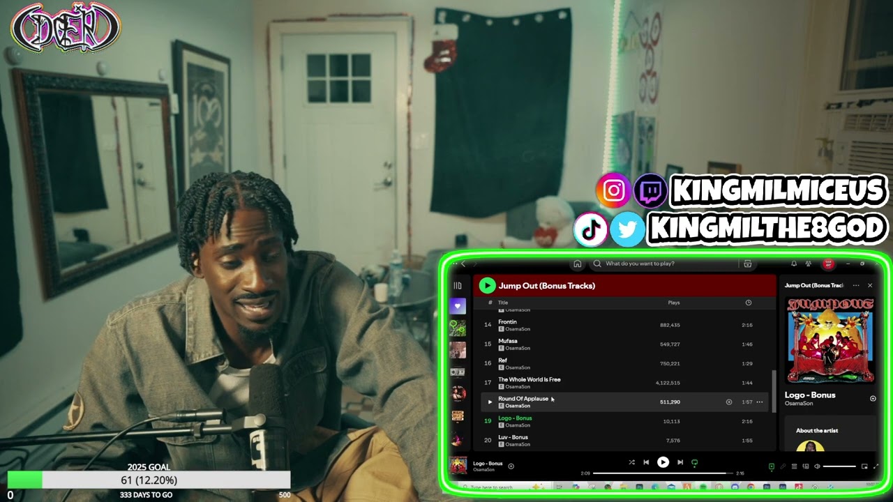 The 8 God Reacts to: OsamaSon - Logo & Luv (Jump Out Deluxe)