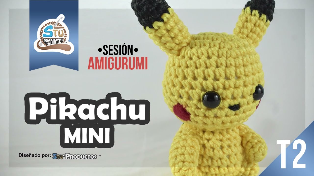 Pikachu MINI amigurumi | Stu-Productos