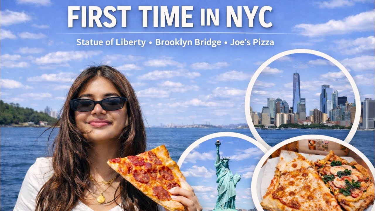 My First Time in New York City 🇺🇸 | Statue of Liberty, 9/11 Memorial, Brooklyn Bridge & Joe’s Pizza