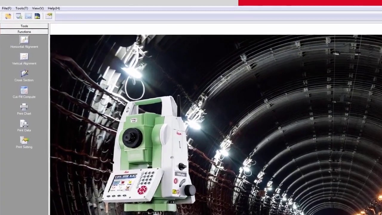 Приложение Leica FlexLine Tunnel для механических тахеометров Leica