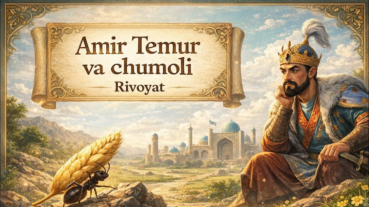 Amir Temur va chumoli haqidagi o‘sha mashhur rivoyat 2-sinf O‘qish savodxonligi #cartoon 