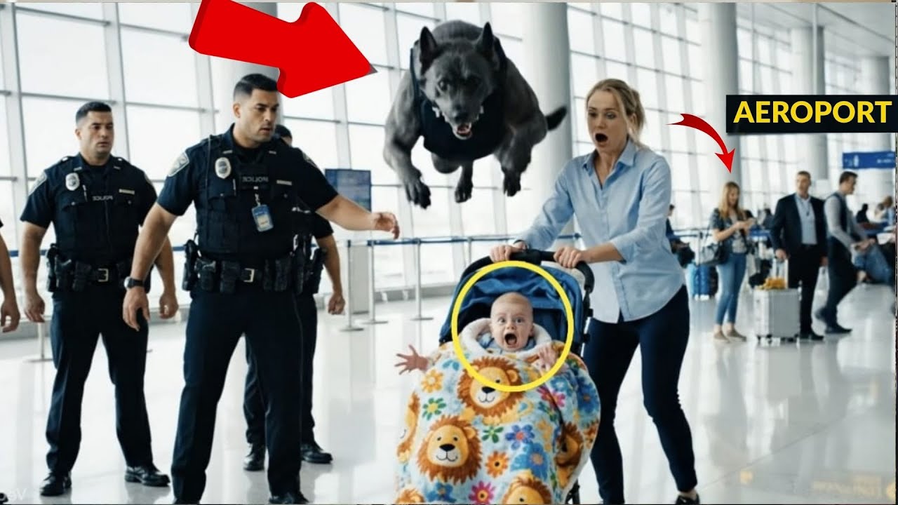 Un Chien Policier Sauve un Bébé d’un Danger Invisible à l’Aéroport ! 🐾