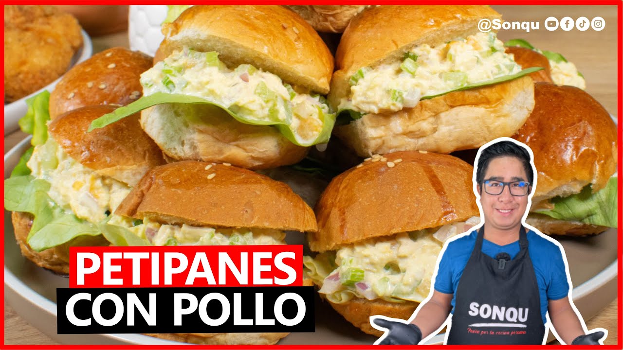 SANGUCHES (SANDWICH) DE POLLO - BOCADITOS | COMIDA PERUANA