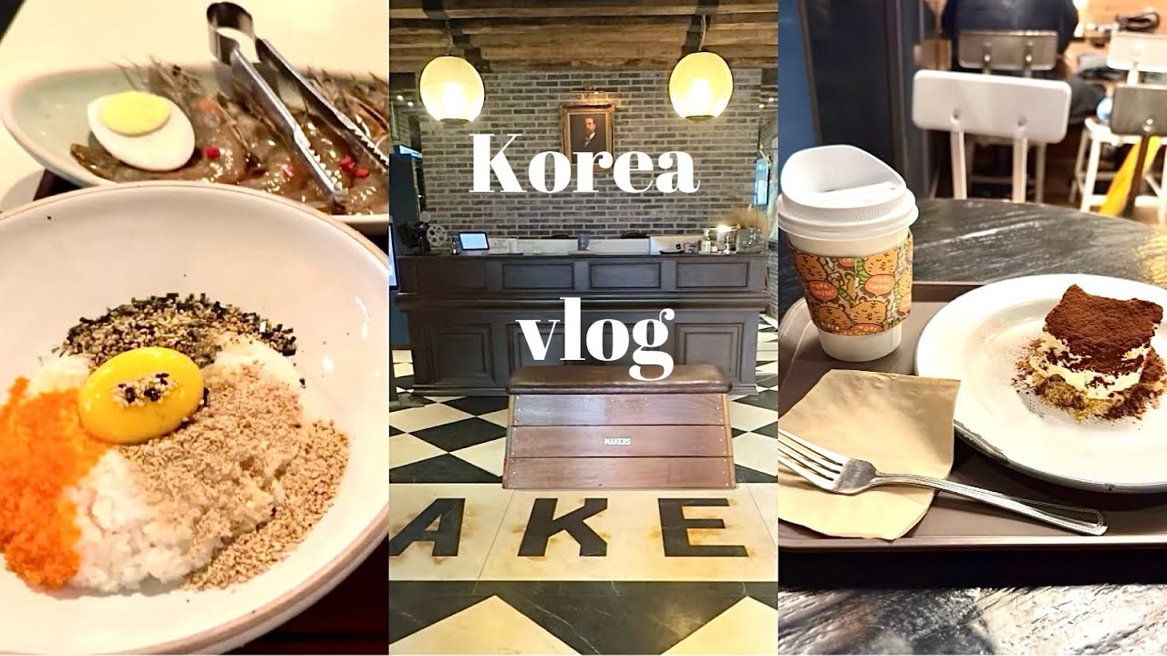 JP/KR[Korea vlog#3] 韓国ひとり旅|高速ターミナル|ビンテージ風ホテル|美容クリニック|カンジャンセウとおしゃれカフェ