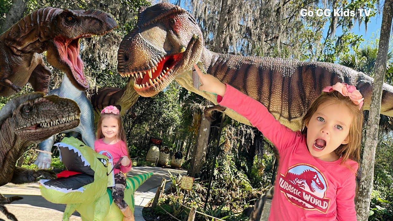 Kid Goes to Dinosaur World 🦖🦕 Jurassic World Dino Adventure with GG!