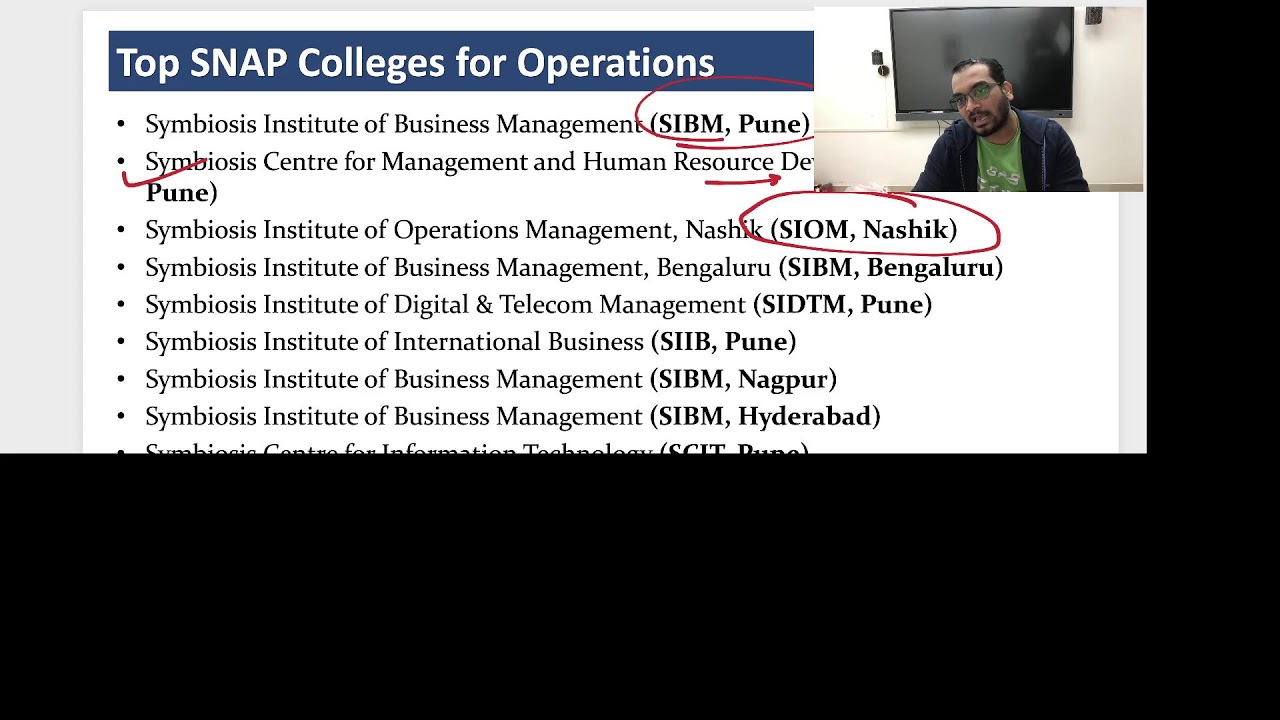 Top SNAP Colleges for Marketing, Finance, Operations & HR | Placements & SNAP Cut Off