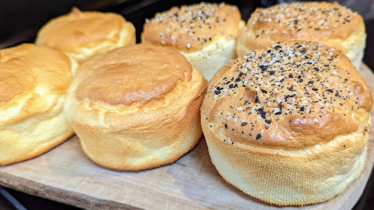 🧡Egg White BUNS and ROLLS #Keto #HighProtein